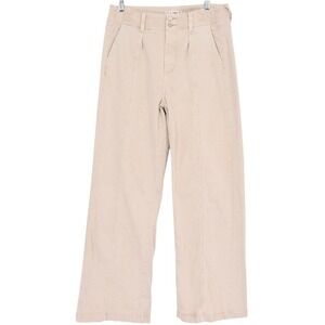 Paige Brooklyn 31 Double Button High Rise Wide Leg Jean Size 29 Blush Stone